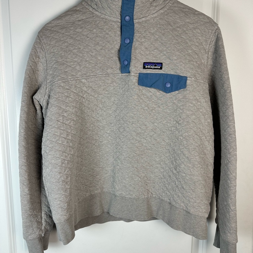 Patagonia Organic Cotton Quilt Snap-T Pullover - Size L - LinkedIn Logo - Picture 4 of 11
